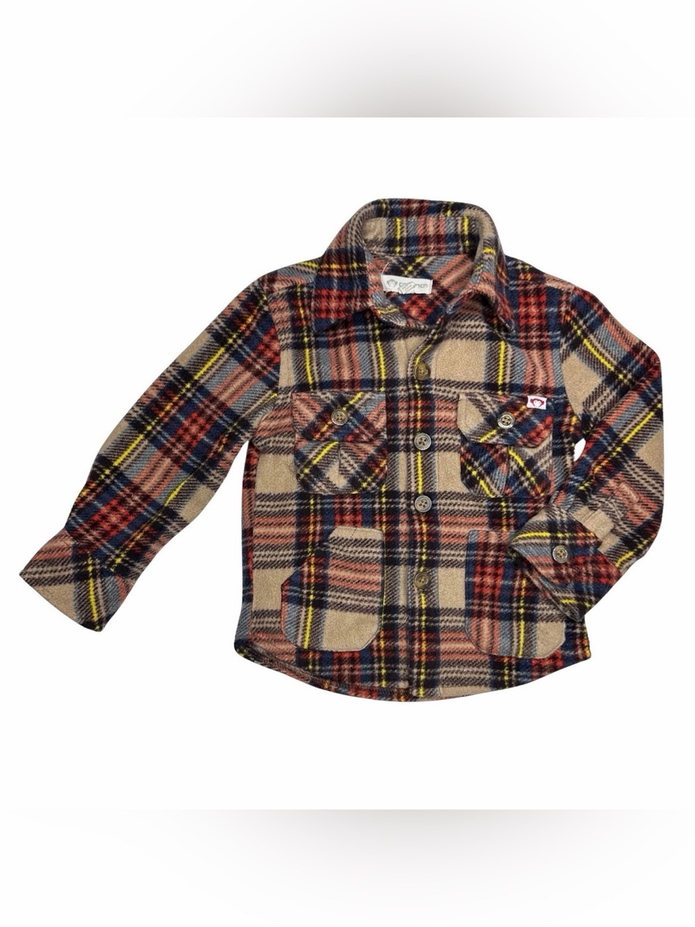Appaman Snow Fleece Plaid Shirt‎